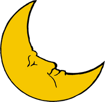 Golden Crescent Moon Free Download Image - Free PNG