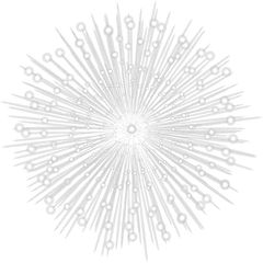 White Fireworks Clipart Png - Circle