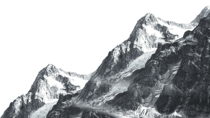 Posters Decorative Mountains In The - Mountain Background Black And White Png