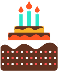 Tres Velas Icono De Pastel CumpleaÃ±os - Descargar Pngsvg Happy Birthday Cake Icon