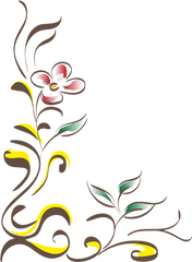 Flowers Corner Verziehrung - Free Vector Graphic On Pixabay Png