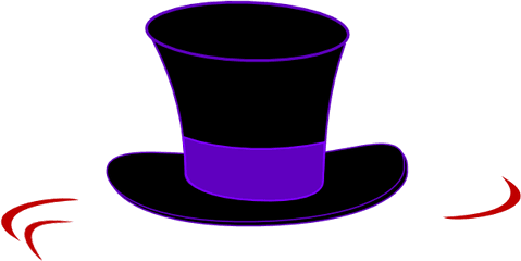 Top Hat Clipart - Purple Top Hat Clipart Png