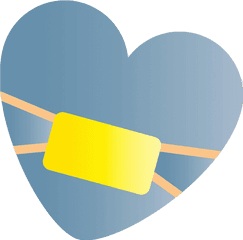 Download Mask Emoji Png Image - Heart With Mask Heart With Mask