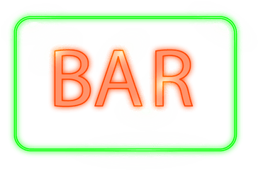 Download Bar Neon Sign - Clip Art Png