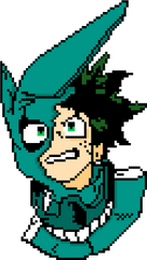 Pixilart - Midoriya Pixel Art Png