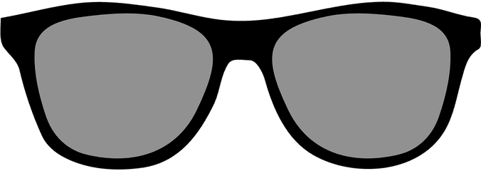 Free Cartoon Glasses Png Download - Black Transparent Background Sunglasses Clipart