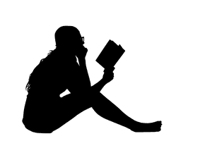 Reading Silhouette Free HD Image - Free PNG