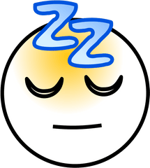 Snoring Sleeping Zz Smiley Png Svg Clip Art For Web - Sleepy Smiley Face