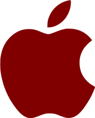 Maroon Apple Icon - Maroon Apple Icon Png