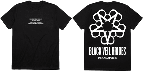 Bvb Tour Tee - Black Veil Brides Logo Star Png