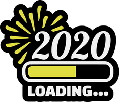 New Year Text Logo Symbol For Happy 2020 Gifts - Free PNG