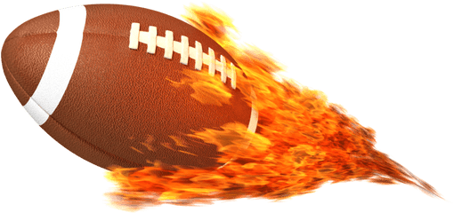 Download Football With Fire Png Transparent - Uokplrs American Football Ball Fire