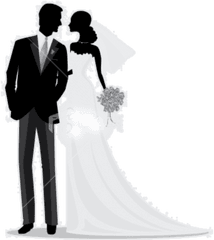 Bride And Groom Clipart - Groom And Bride Transparent Png