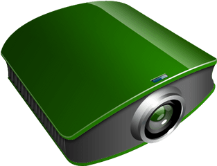 Projector Green Icon - Output Device Png