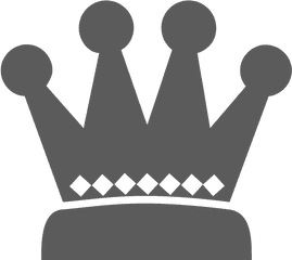 Crown Icon Png Image Transparent Background Gray Color - Silhouette Prince Crown Clipart