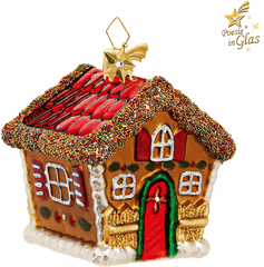 Download Gingerbread House With Beads - Ginger Bread House Transparent Png