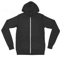 The Seal Hoodie U2014 Milk District - Mock Up Gray Hoodie Zipper Png