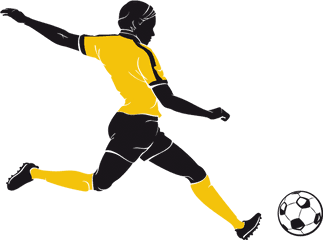 Football Player Silhouette Png - Black Soccer Player Png