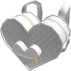 White Heart Backpack - Roblox Heart Png