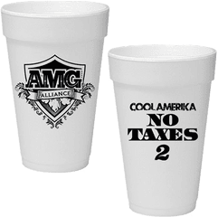 500 Custom Branded Cups - Double Cups Png