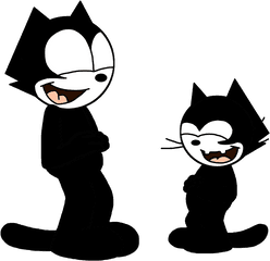 Download Hd Clipart Cat Laughing - Laughing Felix The Cat Png