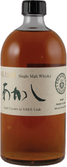 Single Malt Whisky Sake Cask Akashi - Glass Bottle Png