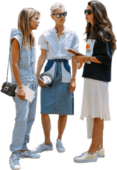 Cutout Group Of Womens - Architecture People Talking Png