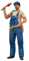 Sims Standing Get Work To Costume Seasons - Free PNG