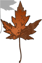 Maple Leaf Png Svg Clip Art For Web - Download Clip Art Cartoon Dead Leaf Png