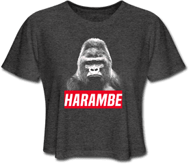 Rip Harambe Womens Crop Top T - Crop Top Png