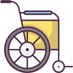 Medical Wheelchair Free Icon Of Medicine Vol9icons - Robot Speak Icon Png