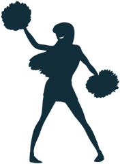 Transparent Png Svg Vector File - Silhouette Cheerleader Png