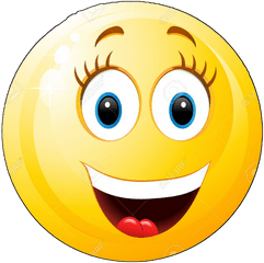 Happy Smiley Face Transparent Cartoon - Happy Face Girl Emoji Png