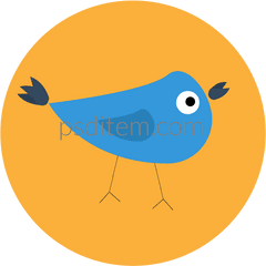 Bird Icon Flat Design - Songbirds Png