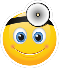 Cute Doctor Emoji Sticker - Emoticon En El Espejo Png