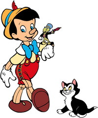 Download Hd - Pinocchio And Jiminy Cricket Png