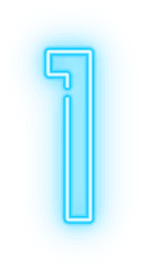 Download Neon Numbers Png Image - Number Neon Light Png