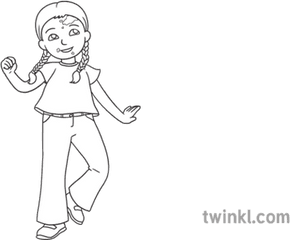 Anna Dancing Person Child Party Fun Music Allergies Eyfs Ks1 - Chickpeas Black And White Png