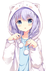 I - Hoodie Anime Girl Cute Png