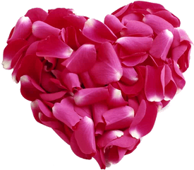 Rose Petal Heart Png Images - Loe Heart