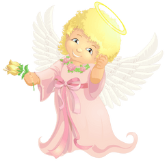 Halo Clipart Pink Angel - Angel Clipart Transparent Background Png