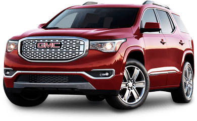 Cherry Red Gmc Acadia Denali Car Png Image - Red Suv Png