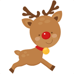 Download Hd Flying - Best Christmas Lights Scavenger Hunt Christmas Deer Clipart Png