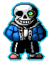 Art Sansserif Undertale Character Fictional Pixel - Free PNG