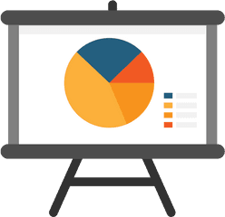 Powerpoint Presentation Flat Icon - Powerpoint Presentation Clipart Png