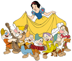 Snow White And The Seven Dwarfs Transparent - Free PNG