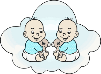 Free Icons Png Design Of Cloud Babies - Baby Clipart Twin Boys