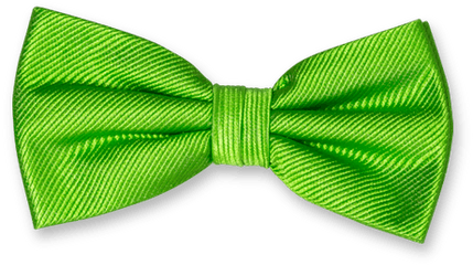 Apple Green Bow Tie - Silk Green Bow Tie Png