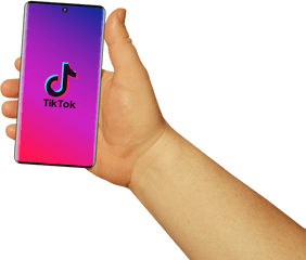 Tiktok Hand Smartphone Mobile - Celular Animado Tik Tok Png