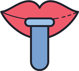 Saliva Test Icon - Clip Art Png